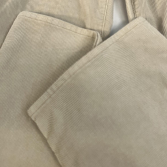 7 For All Mankind Corduroy Jeans Mens 32 Cream Bootcut Pants Made USA Stretch - Picture 4 of 16